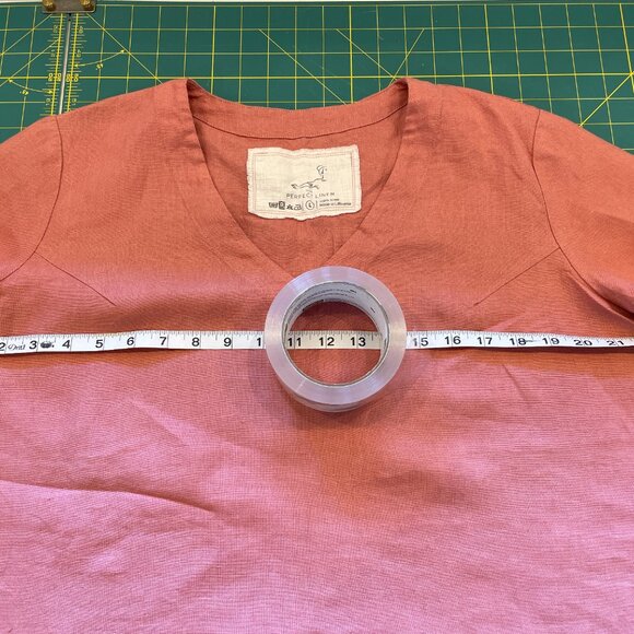 notPERFECTLINEN NPL Large clay linen boxy top - Picture 7 of 8